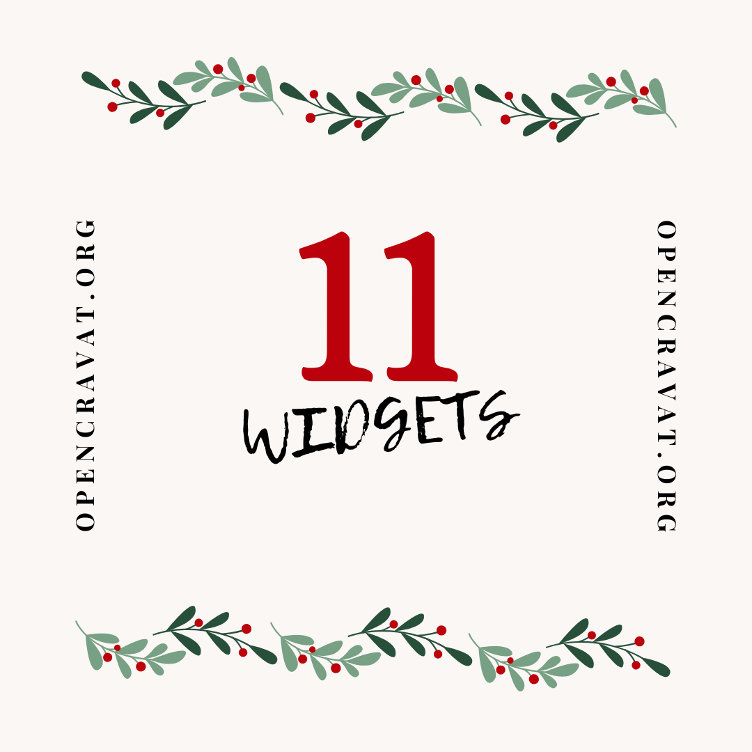 Day 11: Wonderful World of Widgets